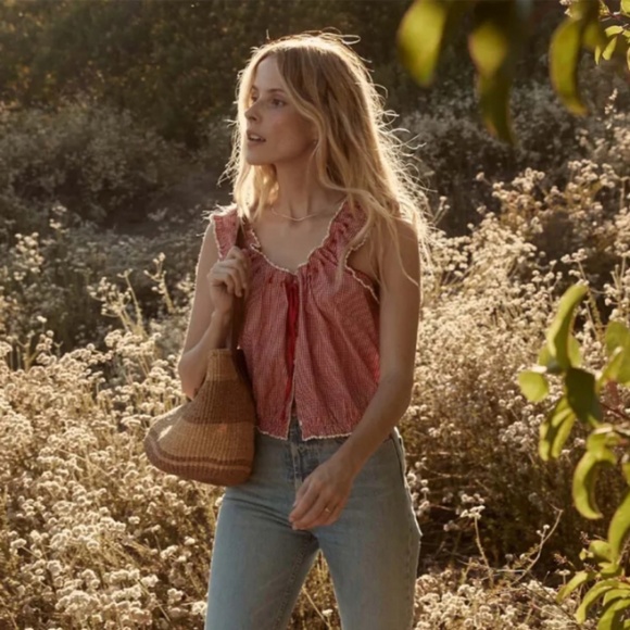 Dôen Traveler Top, Size XS, in Cerise Paris Gingham - Picture 13 of 13